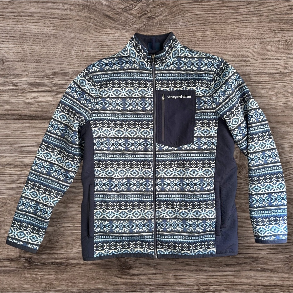 Vineyard Vines Fair Isle Full-Zip Jacket Men’s Medium